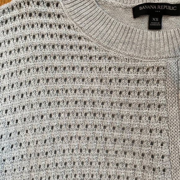 Banana Republic Gray Pointelle Sweater - Picture 3 of 4
